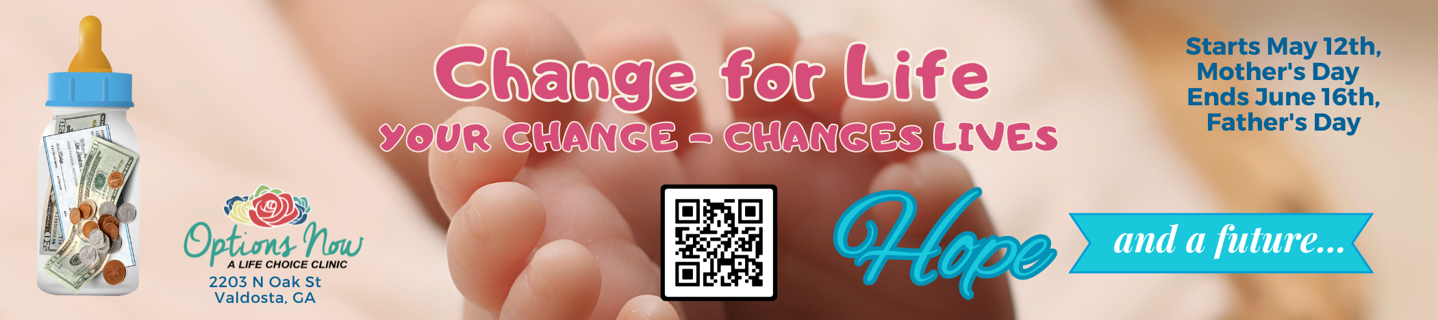 Change For Life is a Baby Bottle Fundraiser