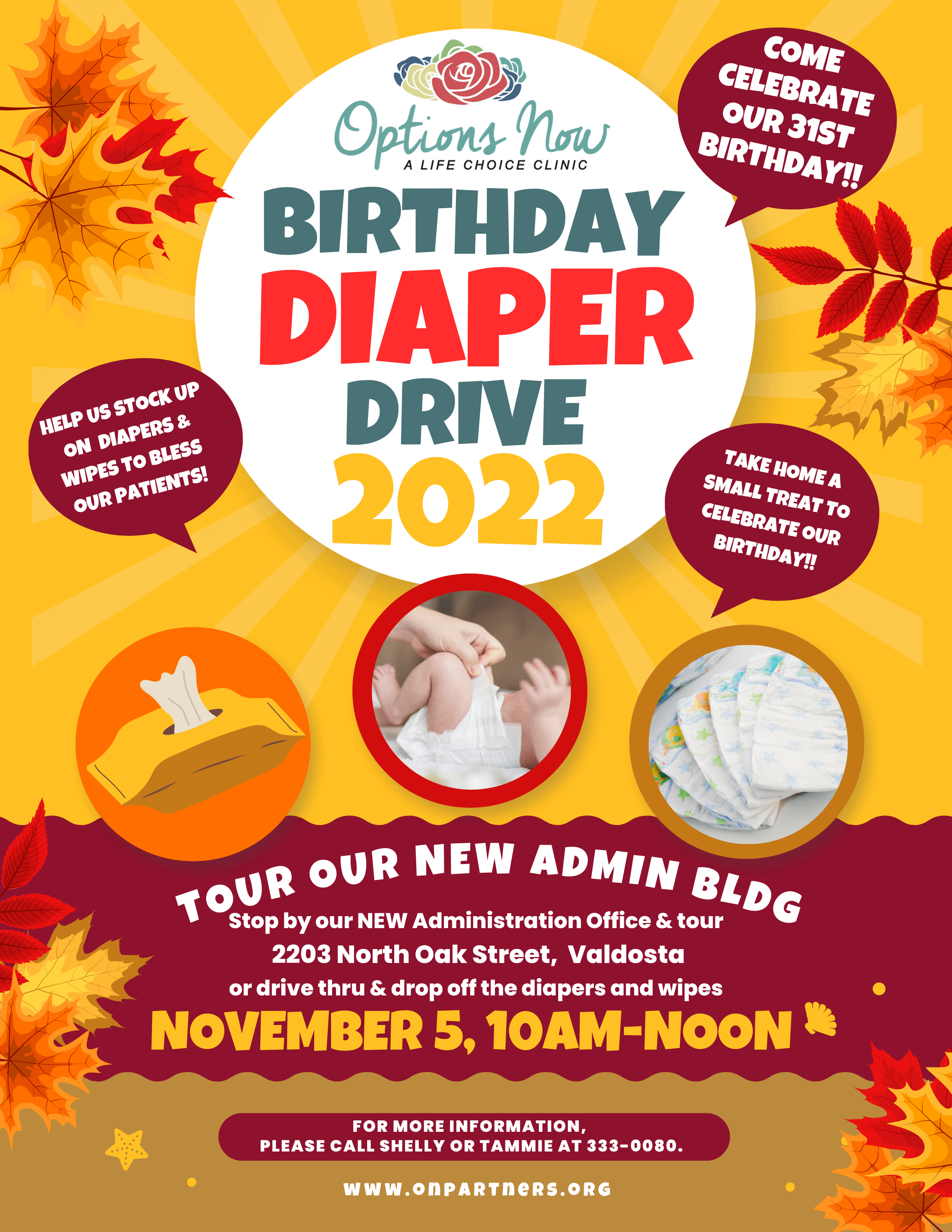 Diaper Drive 2022 flyer